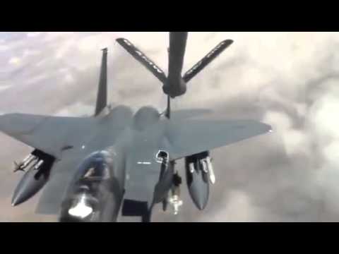 Amazing F15 goes crazy after refueling