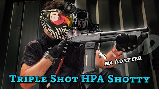 HPA Shotgun with M4 Mag rules the Speedsoft Field | Helden Halle Airsoft Gameplay