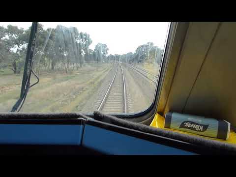 Rough Ride on NE Line from XPT Loco Cabin P1060901 Springhurst.
