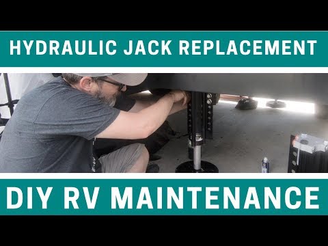 Replacing An RV Level-Up Hydraulic Jack - DIY RV Maintenance