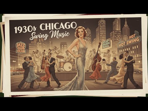 1930s Chicago Swing Music 🎶 Hot Jazz, Barrelhouse Piano & Noir Nightlife