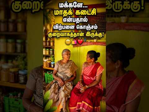 மக்களே… மாதக் கடைசி என்பதால் விற்பனை கொஞ்சம் குறைவாகத்தான் இருக்கு! 😊🛍️❤️