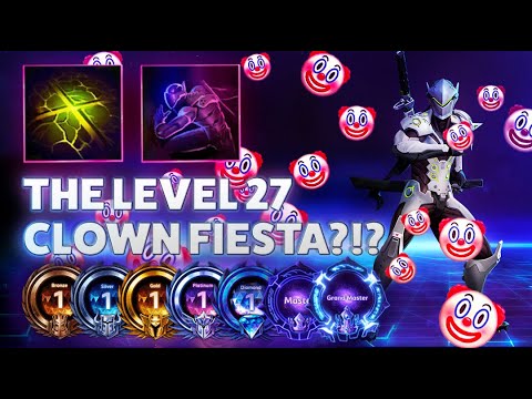 Genji XStrike - THE LEVEL 27 CLOWN FIESTA?!? - Hardstuck Bronze 5 Adventures 2022