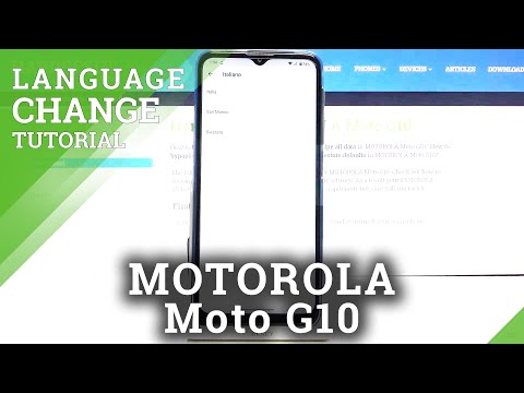 How to Change System Language in MOTOROLA Moto G10 – Find Language System List