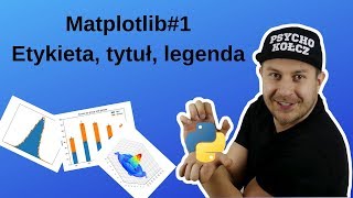 Matplotlib#1 - Etykieta, tytuł, legenda wykresu - Python