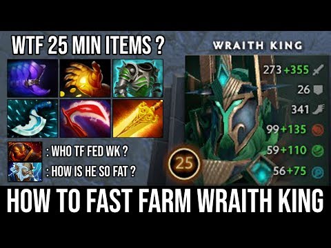How to Fast Farm Wraith King in This Patch | Easy 6 Slotted in 25 Min with One Crit K.O by Top MMR