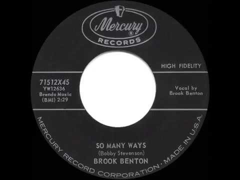 1959 HITS ARCHIVE  So Many Ways   Brook Benton