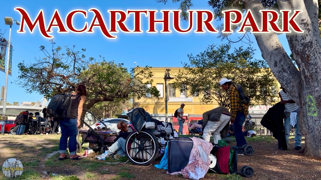 👮🏼‍♂️Day After 2nd FBI Raid @ MacArthur Park 💉| Los Angeles, California [4K] 