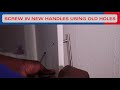 How to install Cupboard handles