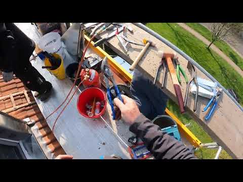 Stehfalzdeckung in Zink an Gaube - Teil 1 - Colditz