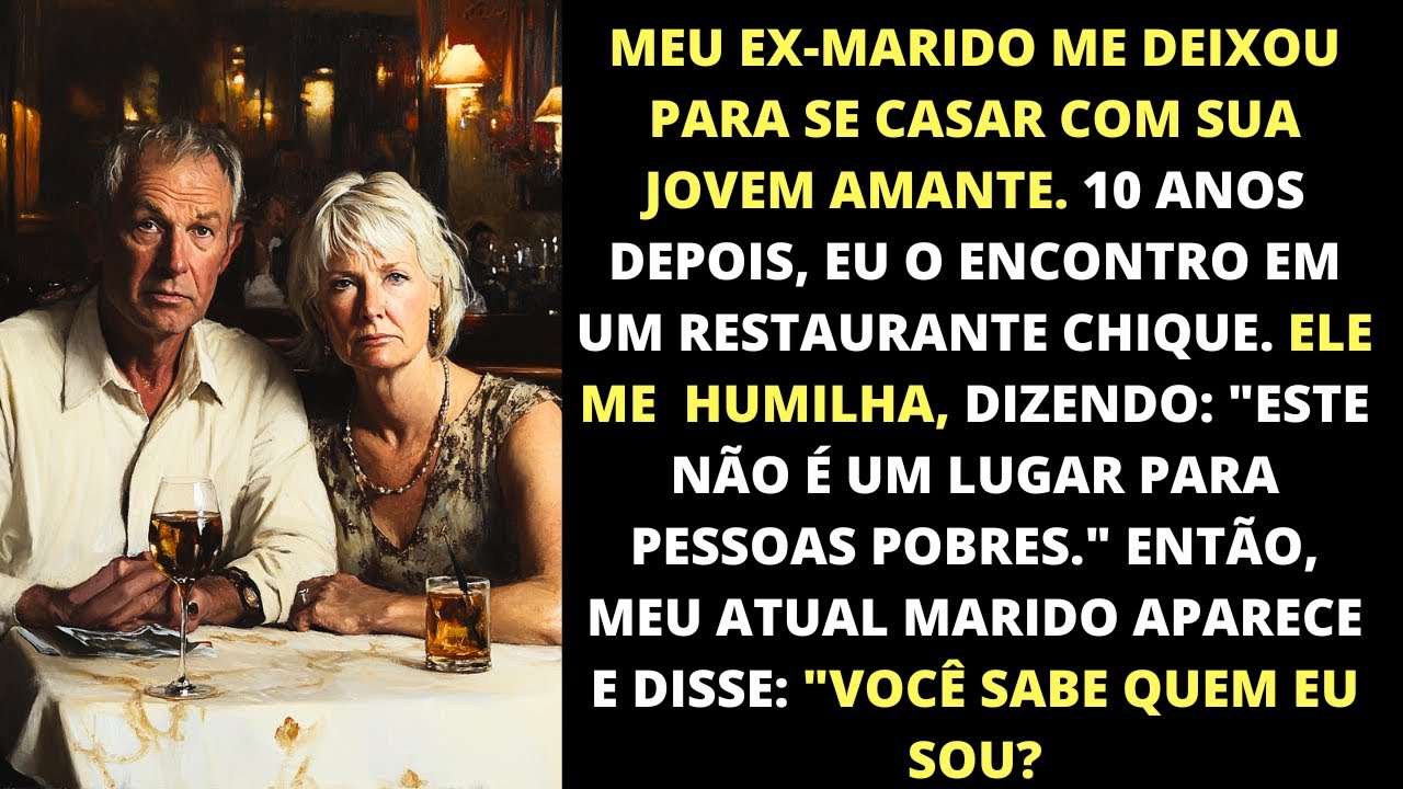 Meu ex-marido me deixou pela sua amante. VOCÊS NÃO IMAGINAM a reação dele ao ver meu atual marido.