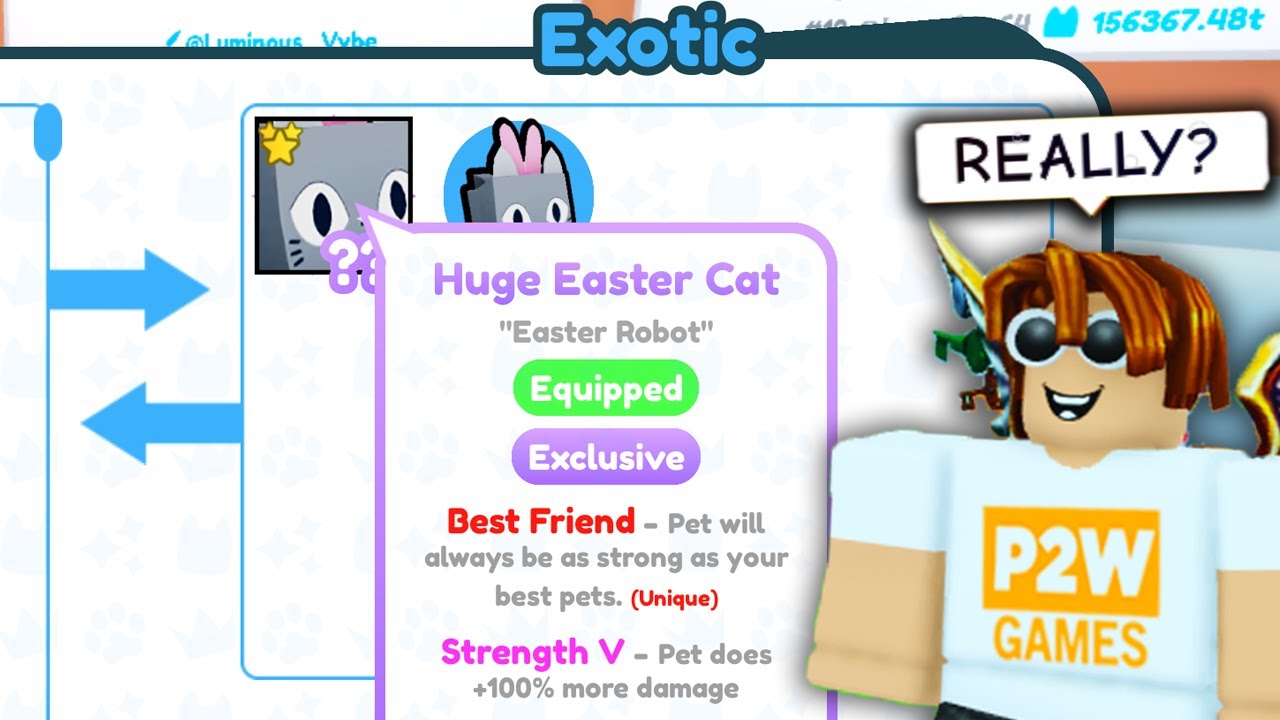 I Got Offered Huge Easter Cat in Pet Simulator X