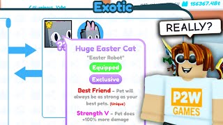I Got Offered Huge Easter Cat in Pet Simulator X