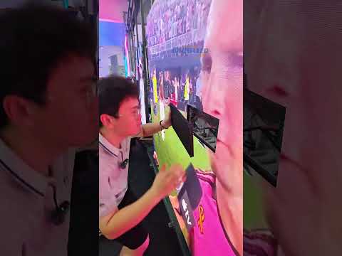 There’s something off about Messi’s face.#eagerled #leddisplay #ledscreen #messi