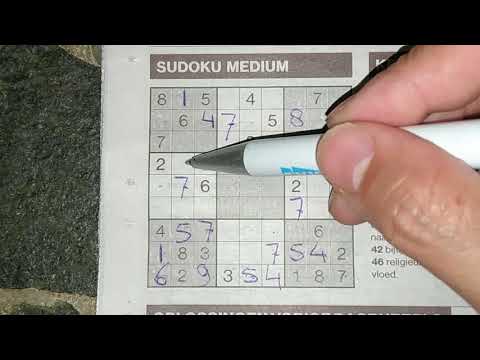Looking for a Medium Sudoku puzzle to solve? (with a PDF file) (#150) 07-11-2019