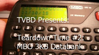 Teardown time #2 MBO 3KB Databank