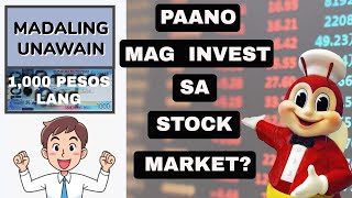 PAANO MAG INVEST SA STOCK MARKET? | P 1,000 PUHUNAN SA JOLLIBEE