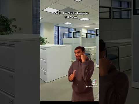 Me in the North Tower at 8:47 a.m. #fakebody #funny #newyork #september #11 #2001 #historytok #fyp