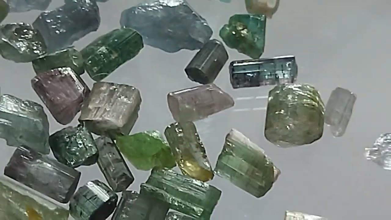 Turmalina da Paraíba São José da Batalha Para Joias, lote de Turmalinas VIDEO26
