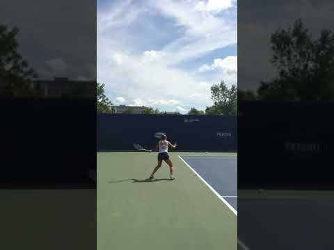 Our ex player practice,Maria Patrascu(WTA800)