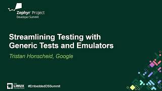 Streamlining Testing with Generic Tests and Emulators - Tristan Honsch