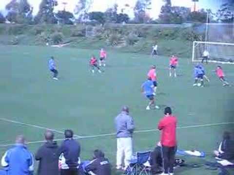 US MNT practice, passing combination