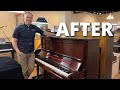 STUNNING Steinway Upright Reveal: Beautiful Finish