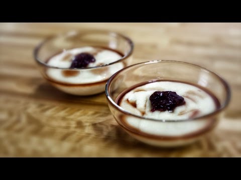 Milky Semolina with Raspberries - Kasza Manna na Mleku z Malinami - Recipe # 201