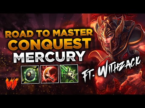 MERCURY, RESOLVIENDO PROBLEMAS A PUÑETAZOS ft. WithZack - Warchi - Smite Road to Master Conquest