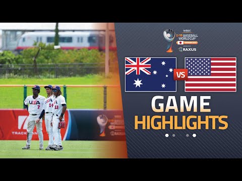 HIGHLIGHTS | 🇦🇺 Australia vs 🇺🇸 USA | WBSC U-18 Baseball World Cup 2025