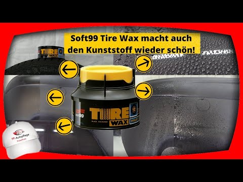 Soft99 Tire Wax macht den Kunststoff wieder schön! Das Wax ist vielseitig👌