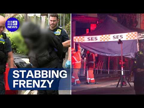 Two men allegedly stabbed in Melbourne | 9 News Australia