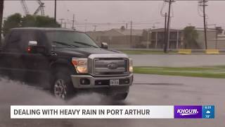 Dealing with heavy rain in Port Arthur