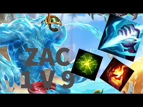 ZAC GUIDE. HOW TO 1V9 AS ZAC IN LOW ELO. LOL GUIDE
