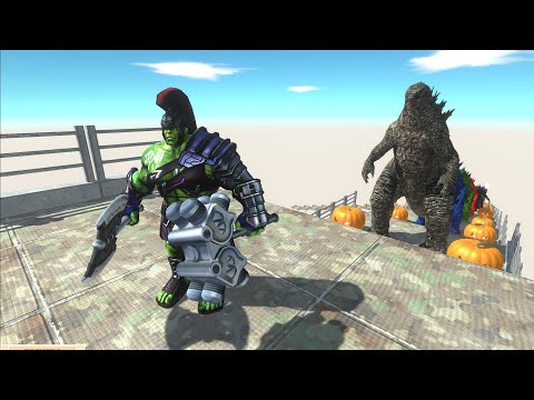 - NEW UNIT!GLADIATOR HULK HALLOWEN DEATH RUN  - Animal Revolt Battle Simulator