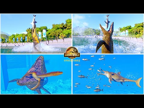 Some Marine Reptiles Feeding Scenes in Jurassic World Evolution 2