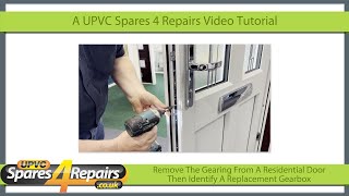 Remove The Gearing From A Residential Door To Identify A Replacement Gearbox