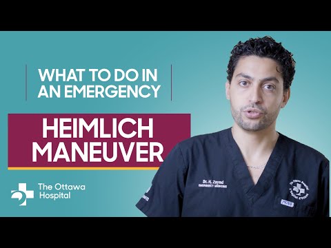 How to do the Heimlich maneuver (abdominal thrusts) on others and yourself