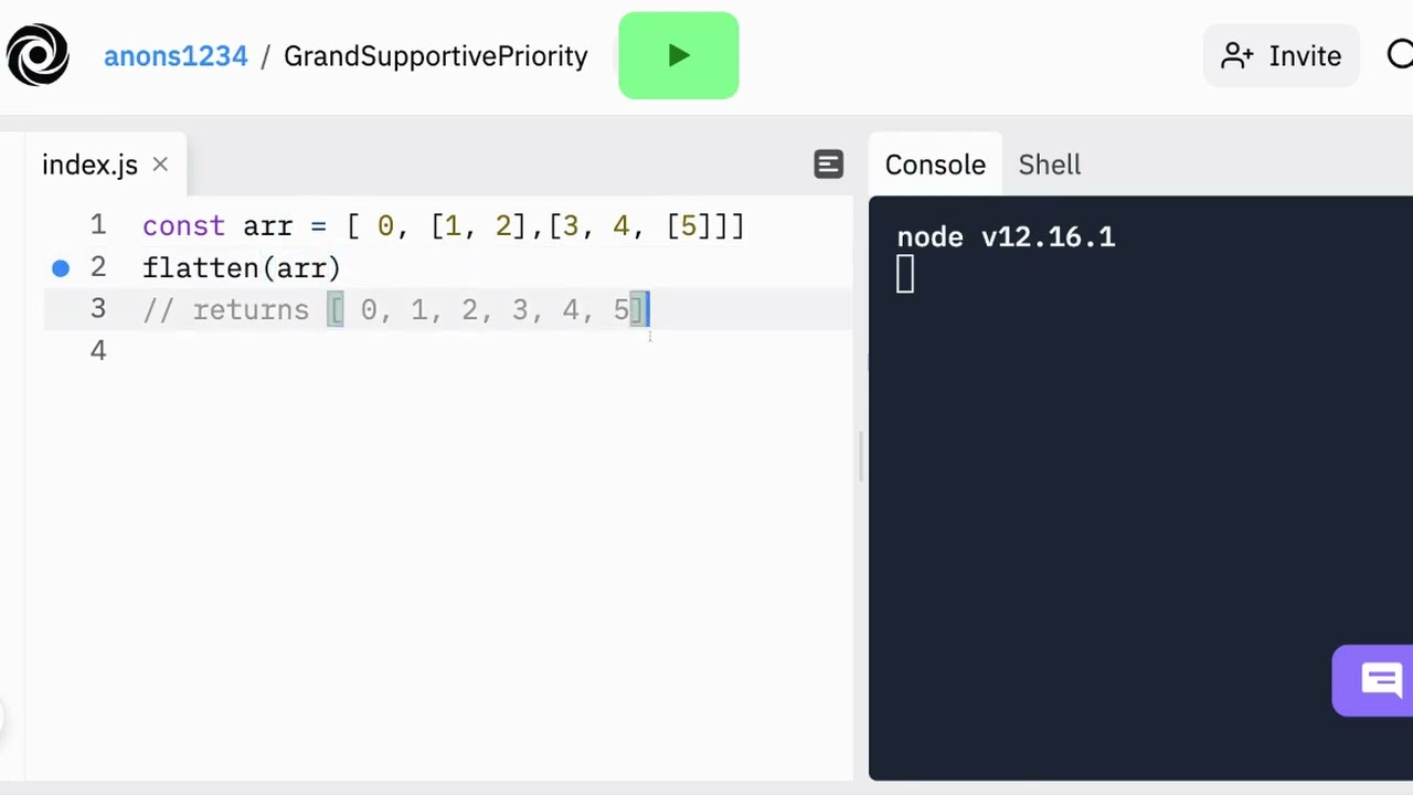 Cracking the JavaScript Coding Interview (Part 31) Question: Flatten Array
