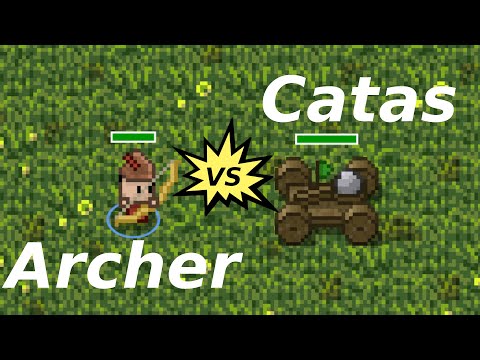 38 Catapults vs 75 Archers