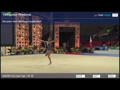 Truc Uyen Nga Nguyen (VIE) - Hoop - 19th Junior Asian Championships, Manila, Philippines 2023