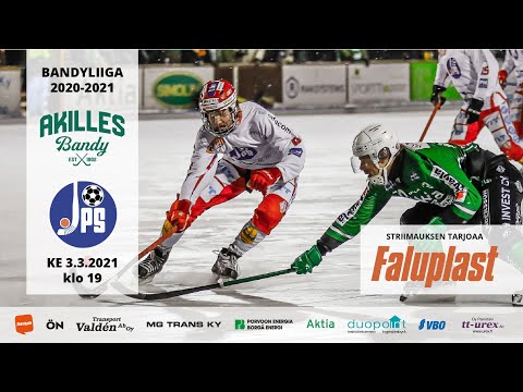 Bandyliigan 3. välieräottelu: Akilles - JPS - Ottelu alkaa klo 19.30 huonon jäätilanteen vuoksi.
