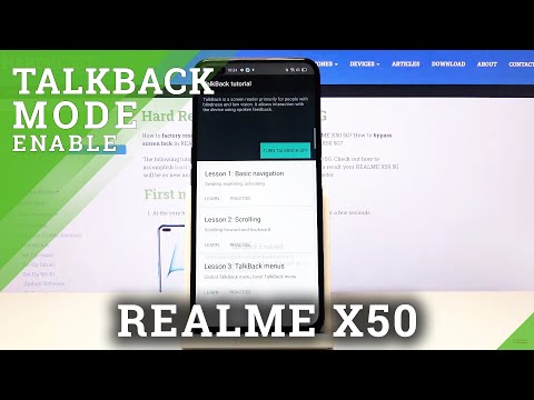 How to Enable Talkback in REALME X50 5G - Screen Reader