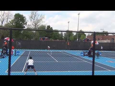 Pieters broken serving for the match against Alcantara