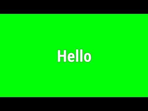 Hello Guys Welcome Back To My Channel || Green Screen Template