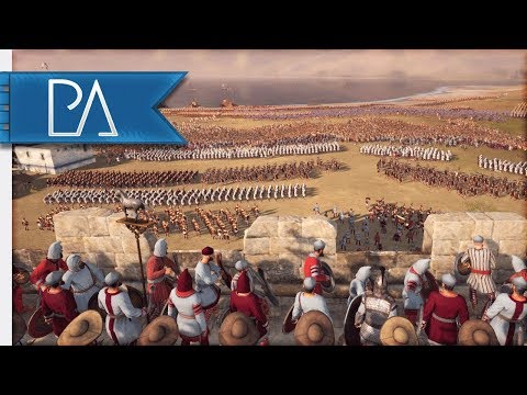 SIEGE OF TROY - Beach Landing & Wall Battle - Total War: ROME 2