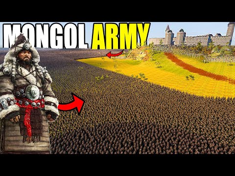 3 Million New MONGOLIANS Siege CRUSADER CASTLE! - New UEBS 2 Update