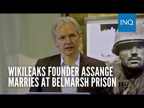 Wikileaks founder Assange marries at Belmarsh prison