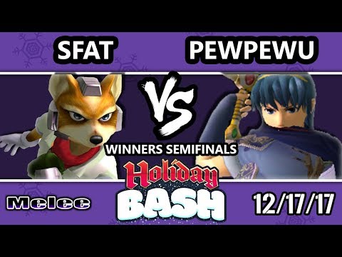 Holiday Bash SSBM - CLG.SFAT (Fox) VS CLG.PewPewU (Marth) - Melee WSF