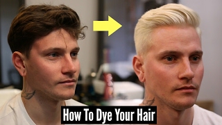 How To Dye Your Hair Platinum Blonde - Mens Hair Tutorial 2023